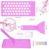 2 Sets Lip Balm Filling Tray and Spatula Set Portable Lipstick Holder Containers Lip Gloss Making Kit Capsule Lipstick Filler (Purple) view 2