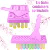 2 Sets Lip Balm Filling Tray and Spatula Set Portable Lipstick Holder Containers Lip Gloss Making Kit Capsule Lipstick Filler (Purple) view 3