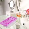2 Sets Lip Balm Filling Tray and Spatula Set Portable Lipstick Holder Containers Lip Gloss Making Kit Capsule Lipstick Filler (Purple) view 4