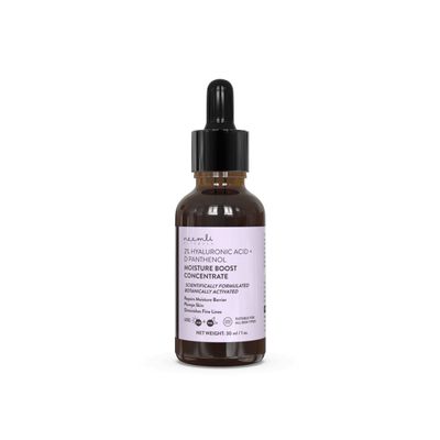 Neemli Naturals 2% Hyaluronic Acid + D Panthenol Moisture Boost Concentrate Face Serum for Intense Hydration, Plump & Glowing Skin | Suits All Skin Types, 30ml (Pack of 1)