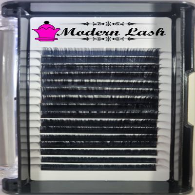 Modern Lash EyeLash Extensions J - Curl .2mm Thick 12mm Long Lash Tray