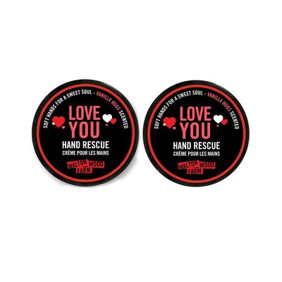 Walton Wood Farm, 4 oz Hand Rescue: (Love You (2 Pack))
