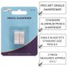 SILVERLEAD/PRO ART Metal Sharpener, White view 2