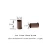 1000 Pcs Flare Euro Lock Copper Tubes Micro Rings Links Beads for I-Tip Human Hair Extensions 3.4x3.0X6.0mm (Brown) view 2