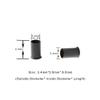 1000 Pcs Flare Euro Lock Copper Tubes Micro Rings Links Beads for I-Tip Human Hair Extensions 3.4x3.0X6.0mm (Dark brown) view 2