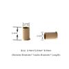 1000 Pcs Flare Euro Lock Copper Tubes Micro Rings Links Beads for I-Tip Human Hair Extensions 3.4x3.0X6.0mm (Dark blonde) view 2