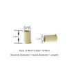 1000 Pcs Flare Euro Lock Copper Tubes Micro Rings Links Beads for I-Tip Human Hair Extensions 3.4x3.0X6.0mm (Blonde) view 2
