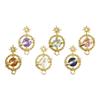 FOMIYES Flatback Rhinestones Zircon Planet Decor 6pcs Nail Planet Zircon Trinkets Flat 3d Alloy DIY Patch Decoration Nail Art Charms view 1
