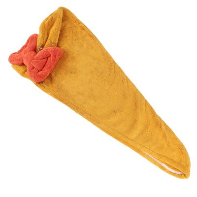 Beaupretty Quick Drying Coral Fleece Hair Turban for Home Use Absorbent Hair Dry Wrap Bow- Lightweight and Travel-Friendly
