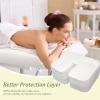 Rngwaper 200 Count Disposable Massage Face Cradle Covers Non-Sticking Massage Face Covers Ultra-Soft, Medical-Grade, Fitted Disposable Headrest Covers for Massage Table 14.2" x 10.6" view 2