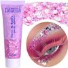 DAGEDA Body Glitter Gel, Face Glitters Body Gel Sequins Shimmer Liquid Eyeshadow, Chunky Glitter for Face Hair Nails, Holographic Cosmetic Laser Powder Festival Makeup 50ml(Pink) view 1