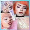 DAGEDA Body Glitter Gel, Face Glitter Body Gel Sequins Shimmer Liquid Eyeshadow, Chunky Glitter for Face Hair Nails, Holographic Cosmetic Laser Powder Festival Glitter Makeup 50ml(White) view 4