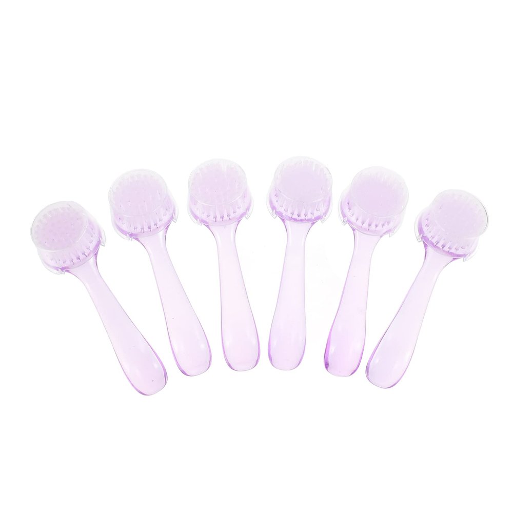 Beaupretty 6pcs Nail Dust Cleaning Brushes Soft Bristle Nail Cleaner Tool for Manicure Portable Cover for Easy Storage for Dust Removal and Cleaning