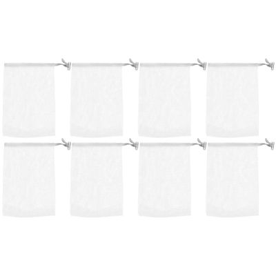 Beaupretty 8pcs Exfoliating Mesh Soap Net Bags for Face Cleaning Deep Foaming Nets Drawstring Gentle Facial Exfoliation and Pouches for Face Wash