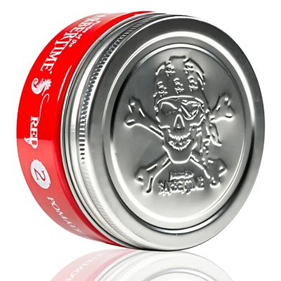 BarberTime Hair Styling Aqua Wax | No2 Red Pomade Shine Look | Long Lasting Formula Strong Hold 150 ml