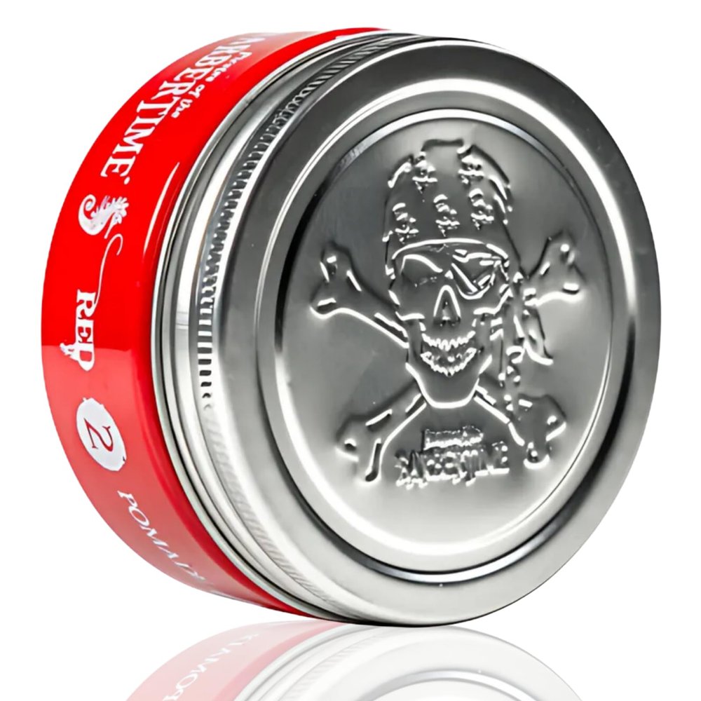 BarberTime Hair Styling Aqua Wax | No2 Red Pomade Shine Look | Long Lasting Formula Strong Hold 150 ml