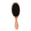 Essential Oval Hair Brush by BeaverStrong, Detangling Hair Brushes with capped soft nylon bristles and air cushion base (Light Peach) view 1