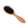 Essential Oval Hair Brush by BeaverStrong, Detangling Hair Brushes with capped soft nylon bristles and air cushion base (Light Peach) view 2