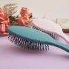 Essential Oval Hair Brush by BeaverStrong, Detangling Hair Brushes with capped soft nylon bristles and air cushion base (Lavender Purple) view 3