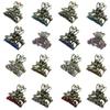 2 Set of 8, 16 Count, JCGY Mini Hair Claws Tiny 1.13" Metal Claw Clips LPW864175-1-8-2 view 2