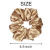 12 Pcs Satin Silk Scrunchies - Soft Hair Ties, Fashion Hair Bands, Hair Bow Ropes, Elastic Bracelet Ponytail Holders for Women and Girls (4.5 Inch, Classic Color Pair) view 3