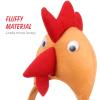 ABOOFAN Chicken Hair Hoop 4pcs Easter Chick Headband Rooster Animal Hair Hoop for Adults Birthday Dress- Up Party Supplies Random Color view 2