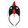 ABOOFAN Chicken Hair Hoop 4pcs Easter Chick Headband Rooster Animal Hair Hoop for Adults Birthday Dress- Up Party Supplies Random Color view 3