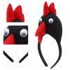 ABOOFAN Chicken Hair Hoop 4pcs Easter Chick Headband Rooster Animal Hair Hoop for Adults Birthday Dress- Up Party Supplies Random Color view 4