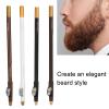 Barber Pencil Tool, 4pcs Professional Beard Pencil Beard Shaping Pencils Mineral Substance Compact Hairline Barber Pencil with Sharpener for Beard Shaping view 2