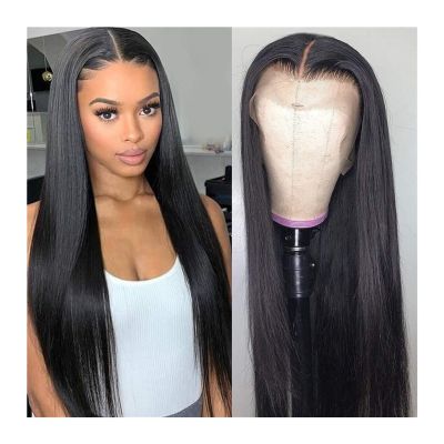 YUHUAWF Wigs Brazilian Human Hair Lace Wig Straight 134 Lace Front Wig with Baby Hair 10-30 Inch HD Transparent Lace Frontal Wig Human Hair Wigs for Women for Daily Party