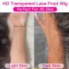 YUHUAWF Wigs Brazilian Human Hair Lace Wig Straight 134 Lace Front Wig with Baby Hair 10-30 Inch HD Transparent Lace Frontal Wig Human Hair Wigs for Women for Daily Party view 4