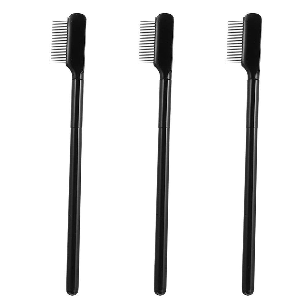 FOMIYES 3pcs Eyebrow Comb Handle Single-sided Eyelash Brush for Precise Mascara Application for Eyebrow Shaping and Eyelash Separation