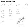 DIEWEISIMI Nose Piercing Kit, 2 Pack Disposable Self Nose Piercing Gun with 10 Pcs Nose Rings view 2