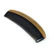 Liasun Natural Ox Horn Pocket Hair Comb, 100% Handmade Premium Quality Anti-Static Comb Without Handle - Buffalo Horn Oval Fine Tooth, Green Sandalwood view 1