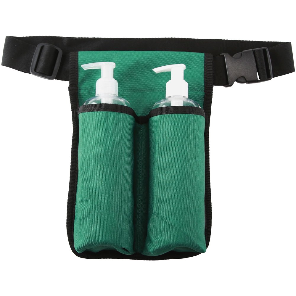 LANLAOER Massage Oil Holster Lotion Holster Premium Massage Bottle Bag Massage Waist Oil Case for 2 Bottles(Bag Only)(Two Bottle,Post Green)