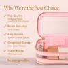 BEAUTYGOODIES Clear Makeup Bags for Women, Transparent Makeup Organizer Bag, Cosmetic Bag, Travel Cosmetic Case, Toiletry and Make Up Bags for Women, Purse Pouch for Travel, Home and Office view 2