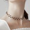 Asphire Bohemian Vintage Black Crystal Choker Necklace Black Beaded Wave Necklace Boho Collar Necklace Prom Party Festival Accessories for Women (Style 3) view 4
