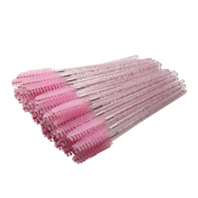 Beaupretty 100pcs Disposable Eyelash Applicator Wands Crystal Rod Makeup Brushes for Mascara Eyelash Extensions Portable and Easy to Use for Salon Home Use