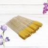 Beaupretty 100pcs Disposable Eyelash Brushes Crystal Rod Makeup Applicators for Mascara and Eyelash Application for Beauty Salons and Personal Use Yellow Color view 2