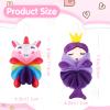 Nuenen 2 Pcs Bath Loofahs Kids Toddler Cute Cartoon Bath Sponges Loofah Pouf Body Scrubber Mesh Sponges for Children Shower Washing Exfoliating(Unicorn, Princess) view 2