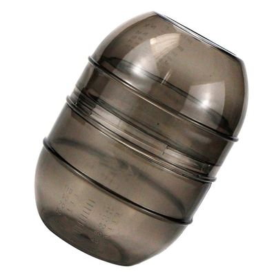 SOLUSTRE Hair Dyeing Shaker Bowl with Measuring Scale, Hair Dye Bowl Salon Tint Salon Mixing Cup Tools for dresser Barber, Grey