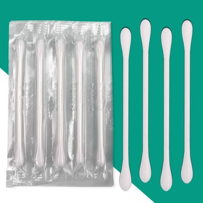 100 Pack Cotton Swabs, Individually Wrapped Cotton Swab, Individually Wrapped Double Tipped Paper Sticks for Ear, Make-up(Double Round End)