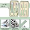 Aceoce Manicure Set Business Gifts Handheld Sized, Nail Clippers Set Tools Luxurious Manicure Set Professional Stainless Steel Nail Clippers with Travel Case for Men Women Teens Parents Colleagues view 2