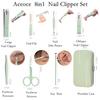 Aceoce Manicure Set Business Gifts Handheld Sized, Nail Clippers Set Tools Luxurious Manicure Set Professional Stainless Steel Nail Clippers with Travel Case for Men Women Teens Parents Colleagues view 3