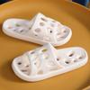 GHYUB Shower Sandal Slippers with Drainage Holes Quick Drying Bathroom Slippers Gym Slippers Soft Sole Open Toe House Beach Slippers for Men and WomenEVA Material (Color : White, Size : EUR39-40) view 4