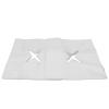 100pcs Disposable Face Cradle Covers, Hole Design Good Water Absorption SPA Towels Massage Face Covers/Headrest Covers for Beauty Salons(White) view 1