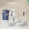 Manicure Set Solingen Made in Germany - 7 Piece Exclusive Finger & Toe Nail Clippers Kit for Women and Men in Vegan Leather Case, Color Jeans view 3