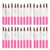 30pcs Disposable Eyeshadow Brush, Brush, Rose Red Portable Wands, Mini Disposable Brush, Eyeshadow Brush view 2