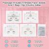 4 Sheets Euphoria Face Gems, 10g Chunky Glitter, Rhinestones Jewels Stickers Glow in The Dark-Luminous Gems Body Makeup for Music Festivals Rave Carnival Cosplay (2Luminous) view 4