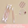 200 Pack Cotton Swabs, Individually Wrapped Cotton Swab, Individually Wrapped Double Tipped Paper Sticks for Ear, Make-up(Spiral-Round End) view 3